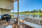 Deck for relaxing and enjoying the pond